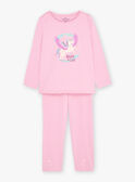 Ensemble pyjama rose à motif licorne KUIZETTE 1 / 24E5PF71PYTD301