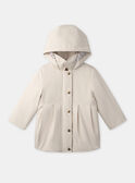 Imperméable 2 en 1 beige Fille  NINOLETTE / 25H2PFE2IMP801