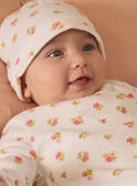 Ensemble de naissance en maille ajourée haut + pantalon + bonnet MORANE / 25E0NF15ENS000