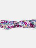 Bandeau cheveux imprimé fleuri à noeud Fille NAHAIRETTE / 25H4PFJ2BAN002