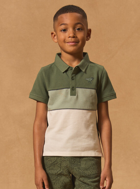 Polo Colorblock Vert MIPOLAGE / 25E3PG91POL604