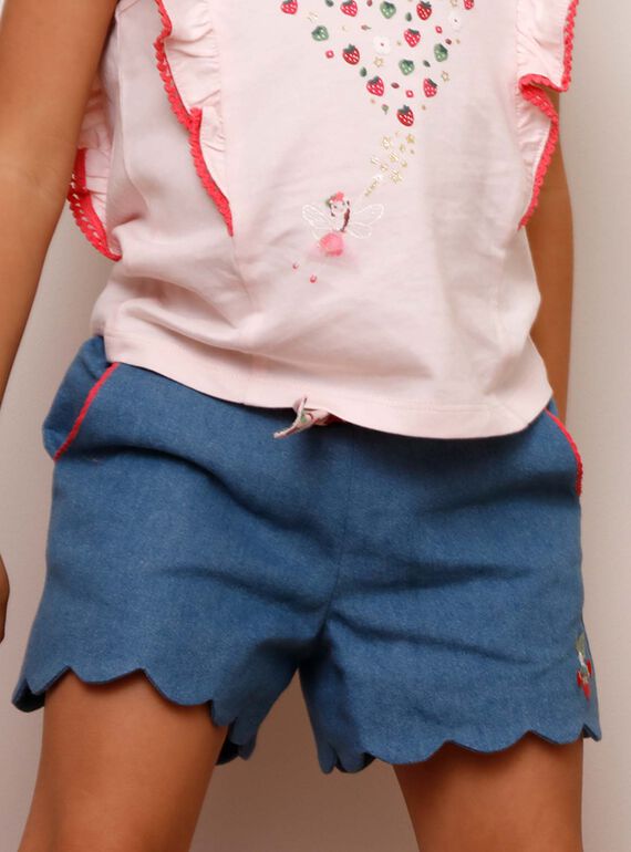 Short denim avec ceinture ZONORETTE / 21E2PFJ1SHOP269