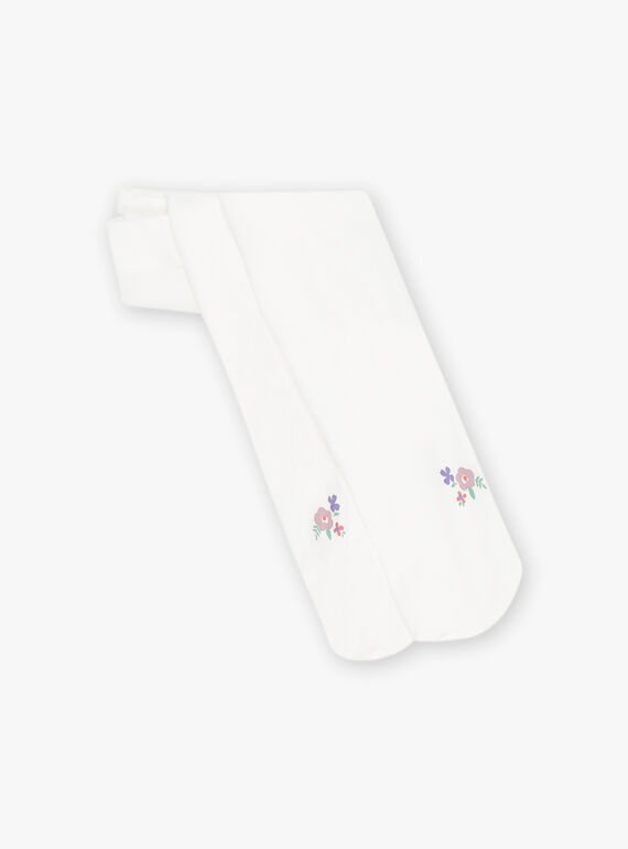 Collant ivoire à fleurs FAFIA / 23E4BFI1COL005
