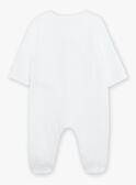 Pyjama et bonnet de naissance blancs à motif nuage et soleil FOSIO_B / 23E0NMT2GRE000