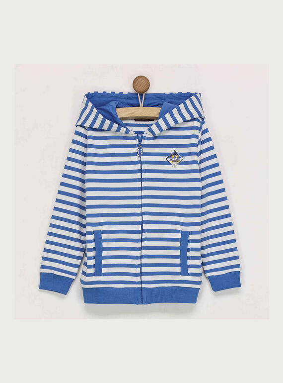Gilet blanc rayé RAMIAGE / 19E3PG61GIL001