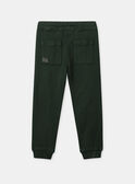 Pantalon short 2 en 1 vert foncé Garçon NIPLIAGE / 25H3PGL1CFPG633