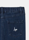 Jean bleu foncé Fille NUREGLETTE / 25H2PFQ1JEAP269