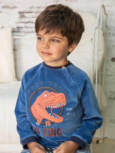 Pyjama bleu motif dinosaure enfant garçon BEDINAGE / 21H5PG65PYJ208