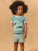 Ensemble tshirt et short rayé MIZACK / 25E1BGS1ENS202