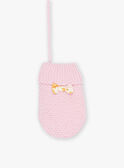 Moufles rose en tricot FIMACHA / 23E4BF51GAN030