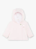 Veste à capuche rose pâle bébé fille ZOLIKA / 21E0CFG1VES301