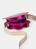 Sac fleur rose fuschia pailletés à bandoulière Fille NABAGUETTE / 25H4PFJ1BES304