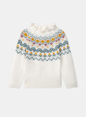 Pull  en jacquard écru LYPULETTE / 24H2PFO1PUL632