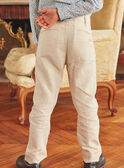 Pantalon costume beige KRESAMAGE / 24E3PGL1PANA016
