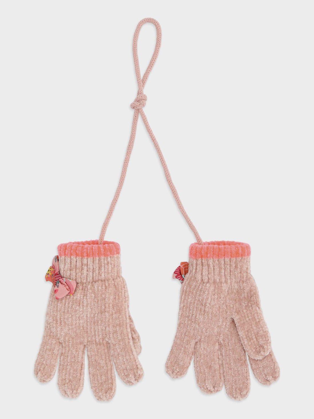 Gants rose en fil chenille petite fille : Les Jours Fleuris enfant |  SergentMajor