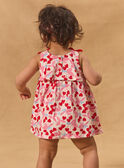 Robe body imprimée cerises coeurs MAULINE / 25E1BFQ1ROB000