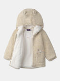 Veste à capuche en tricot  fourré MIMATHILDE / 25E1BF31VESA011
