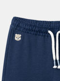 Pantalon confort bleu marine à poches effet cargo LADAMIEN / 24H1BGJ1PANC230