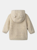 Veste à capuche en tricot  fourré MIMATHILDE / 25E1BF31VESA011