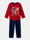 Pyjama noël rouge LAPAGE / 24H5PGF3PYJ050