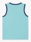 Débardeur bleu azur enfant garçon ZUXIAGE1 / 21E3PGL2DEBC201