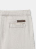 Pantalon en twill beige KAELIOTT / 24E1BGL1PANA016