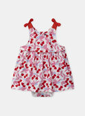 Robe body imprimée cerises coeurs MAULINE / 25E1BFQ1ROB000