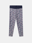 Legging marine fleuri LAELEGETTE / 24H2PFP1LGS070