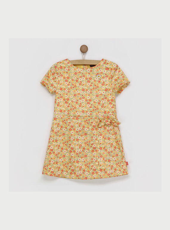 Robe jaune RYLOVETTE / 19E2PFH1ROB010