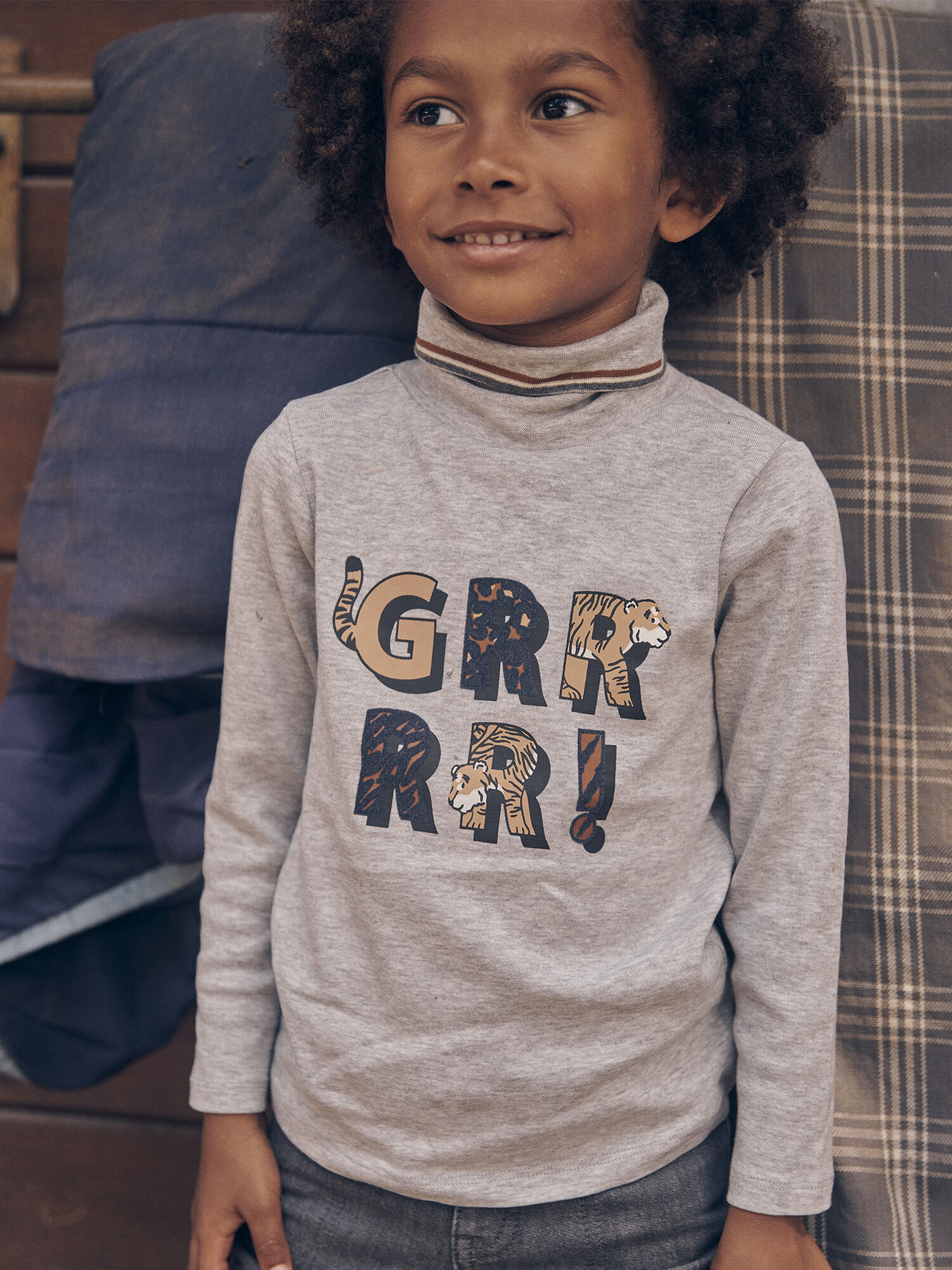 Sous pull gris clearance