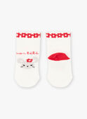 Chaussettes écrues motif fleuris bébé fille BAAVENIR / 21H4BF11SOQ001
