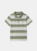 Polo Rayé Vert MLERAYAGE / 25E3PGO1POL604
