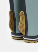 Botte de pluie bleu avec patch tête de léopard Garçon NINAGE / 25F10PG11D0C205