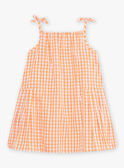Robe à carreaux écrue enfant fille CHIVYETTE / 22E2PFM1RBS001