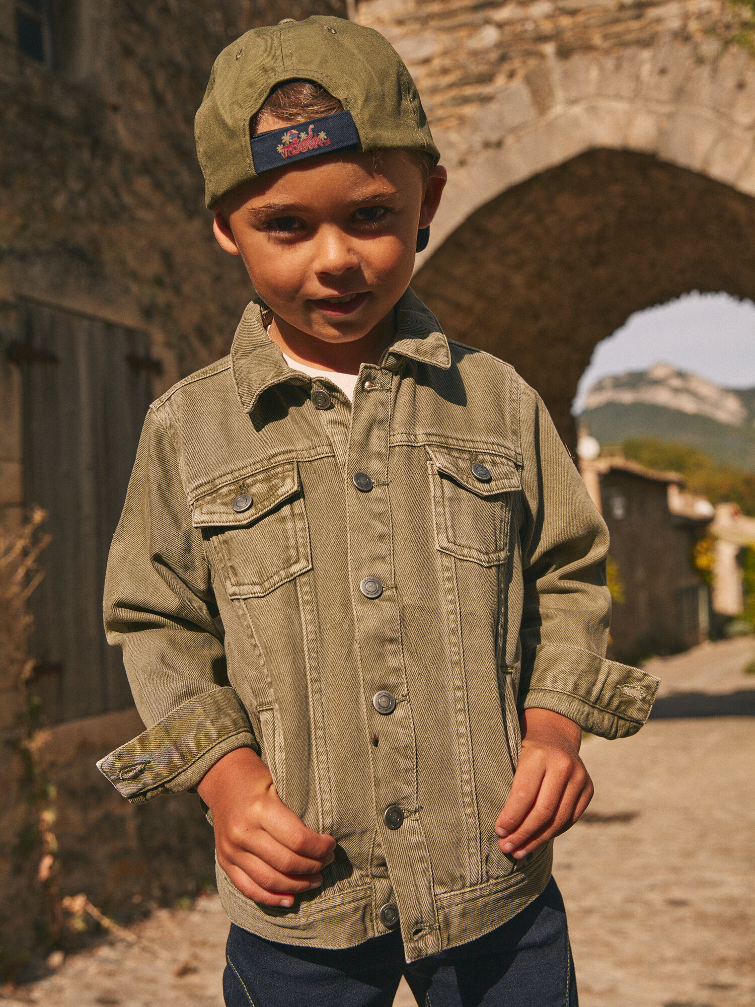 Veste kaki garcon sale