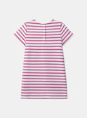 Robe marinière rose MLAMIETTE / 25E2PFK1ROB001
