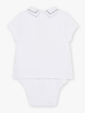 Body T-shirt écru à motifs fantaisie bébé garçon CAGOBI / 22E1BG81BOD001