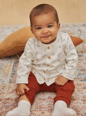 Haut, bas de pyjama et chaussettes gris clair GOKAY / 23H0CML2ENS001