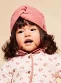 Bonnet vieux rose en tricot FIMAURINE / 23E4BF51BON817