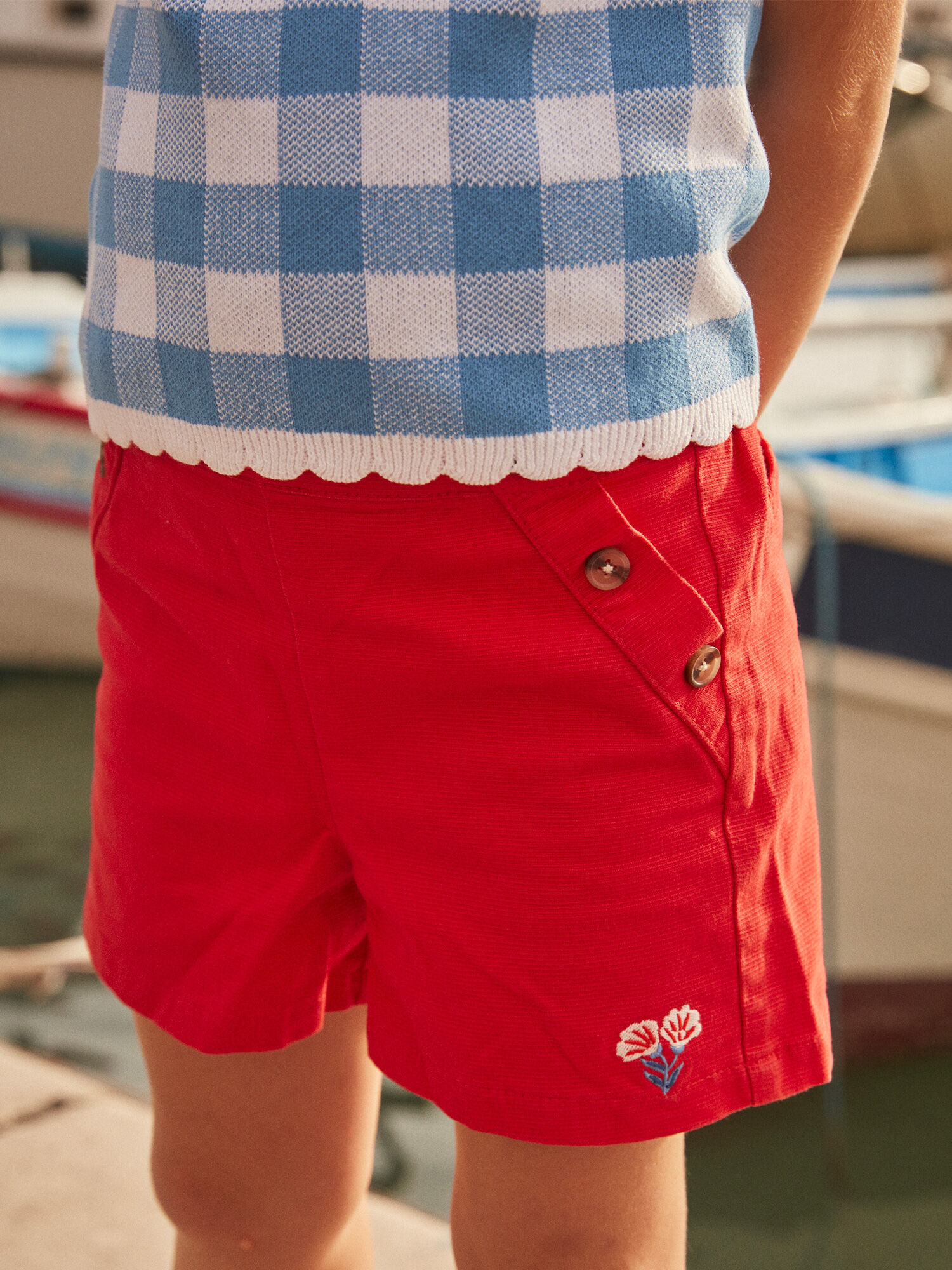 Short rouge fille store