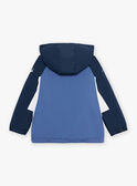 Blouson bleu gris à capuche FRABLOCAGE / 23E3PG53BLO717