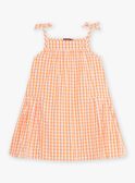Robe à carreaux écrue enfant fille CHIVYETTE / 22E2PFM1RBS001