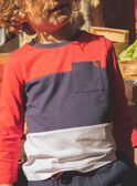 T-shirt à rayures rouge, blanc et bleu marine FRIXOLAGE3 / 23E3PGB2TML506