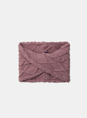 Snood mauve en maille MRASNOETTE / 25E4PF31SNO328