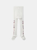 Collants écrus maille côtelée MACOTLETTE / 25E4PF71COL001