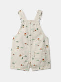 Salopette écrue imprimée Bébé Garçon NABASTIEN / 25H1BGJ1SAC002