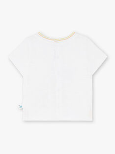 Tee-shirt blanc manches courtes ZAISMAEL / 21E1BGI1TMC001