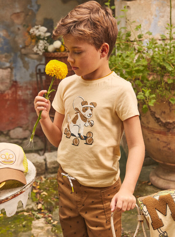 Tee Shirt Manches Courtes Jaune KOBALLAGE / 24E3PGD3TMCB103