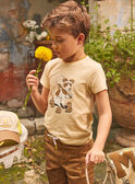 T-shirt beige imprimé KOBALLAGE / 24E3PGD3TMCB103