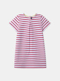 Robe marinière rose MLAMIETTE / 25E2PFK1ROB001